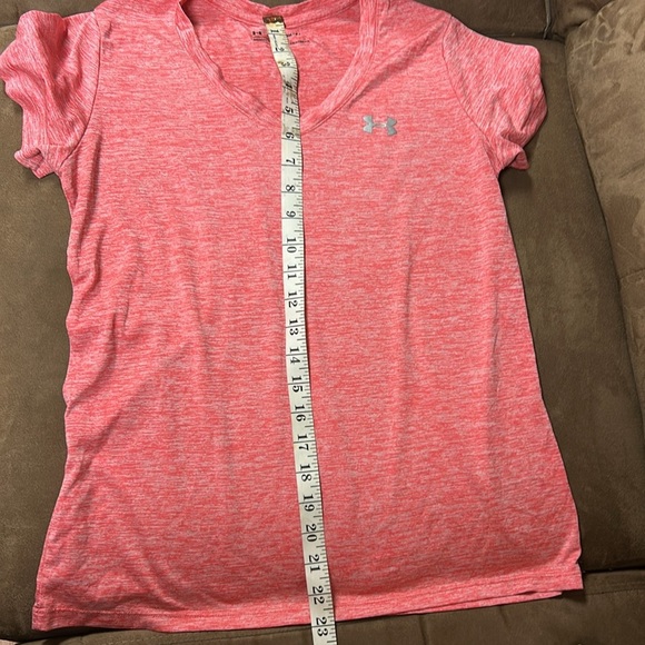 Under armour women’s Tech V-neck Twist Short Sleeve Shirt pink/red size S - Picture 5 of 8